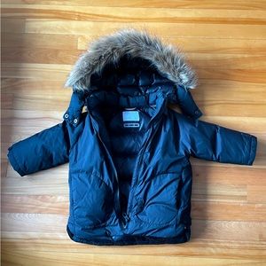 Zara feathered down good black winter jackets